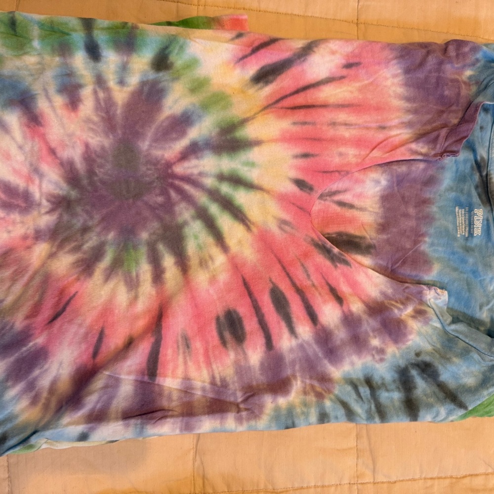 Victoria's Secret PINK Multicolor Tie-Dye Shirt